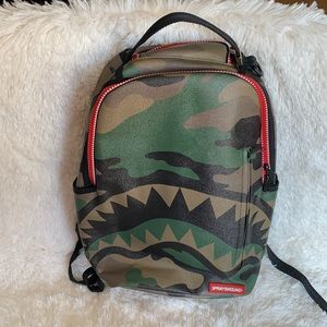 Sprayground camo shark backpack